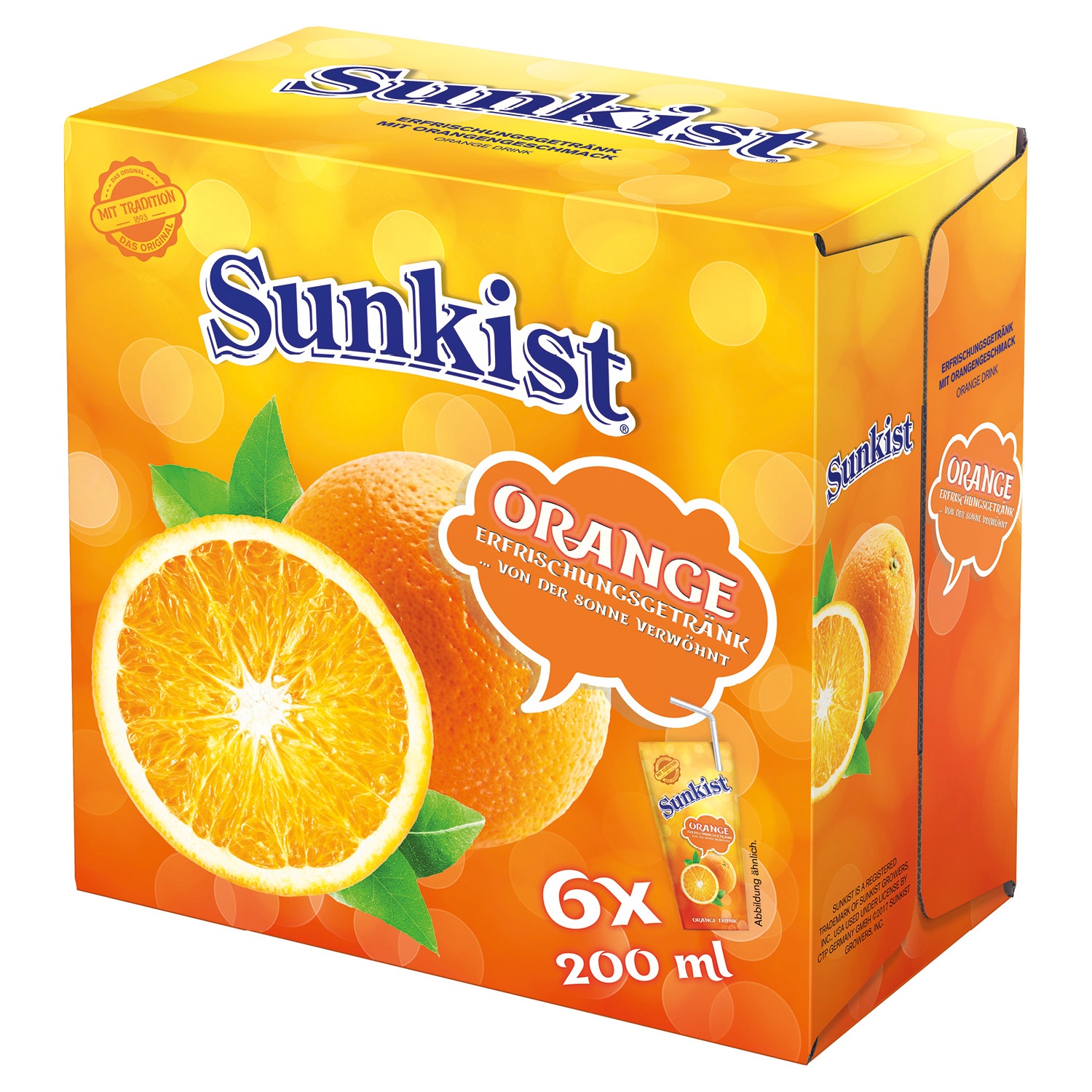 Sunkist ® Trinkpäckchen 1,2 l.