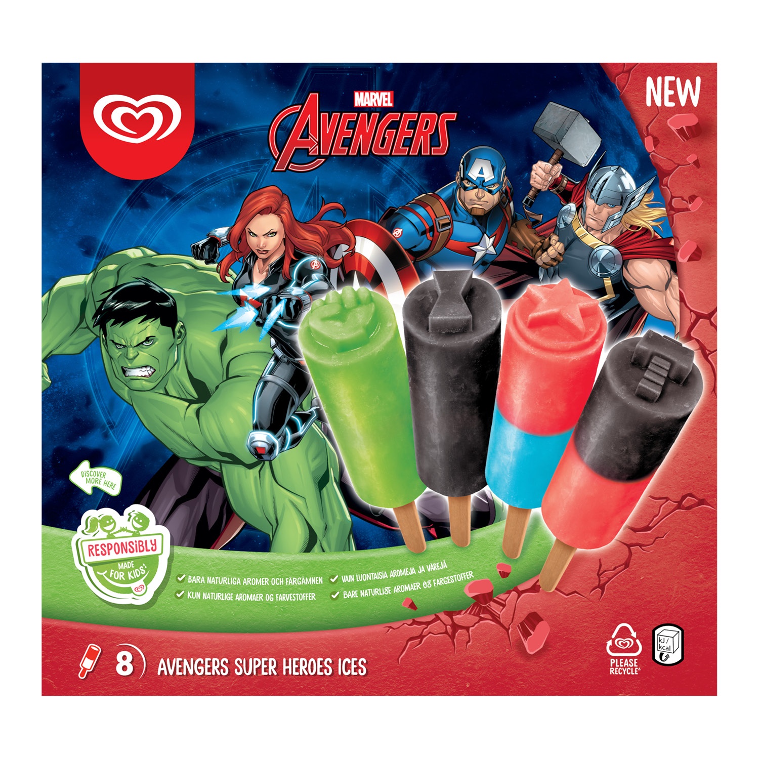 Langnese Avengers Eis 480 ml