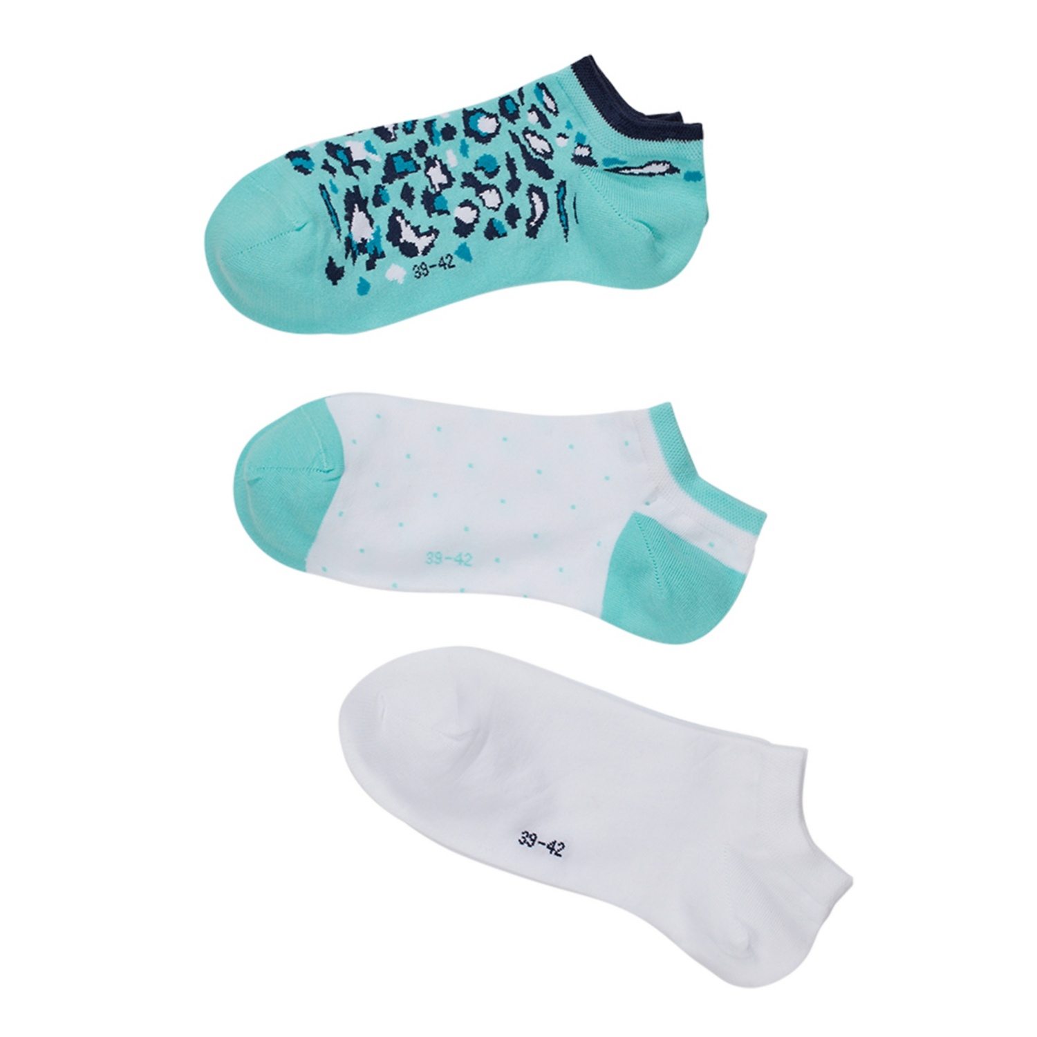 BLUE MOTION Damen Sneaker-Socken, 3er-Set