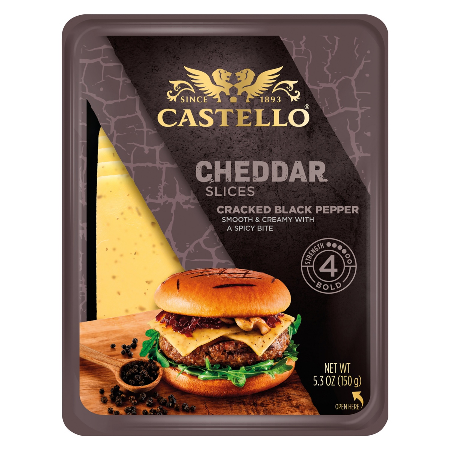 CASTELLO® Cheddar Burger Scheiben 150 g