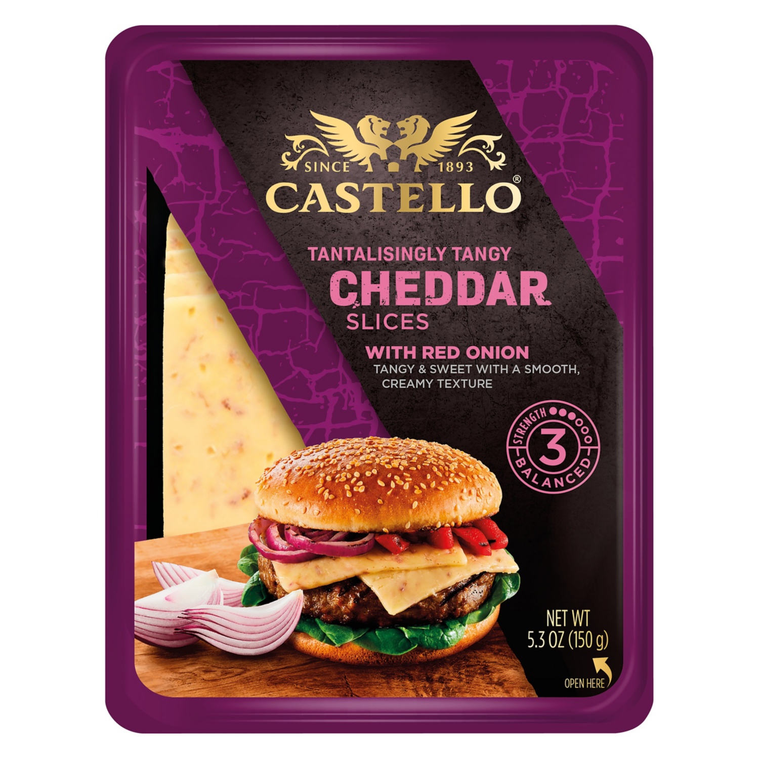CASTELLO® Cheddar Burger Scheiben 150 g