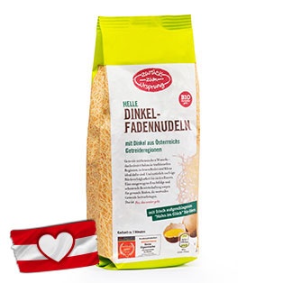 ZURÜCK ZUM URSPRUNG BIO-Dinkelnudeln hell, Fadennudeln
