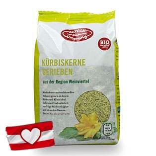 ZURÜCK ZUM URSPRUNG BIO-Kürbiskerne, gerieben