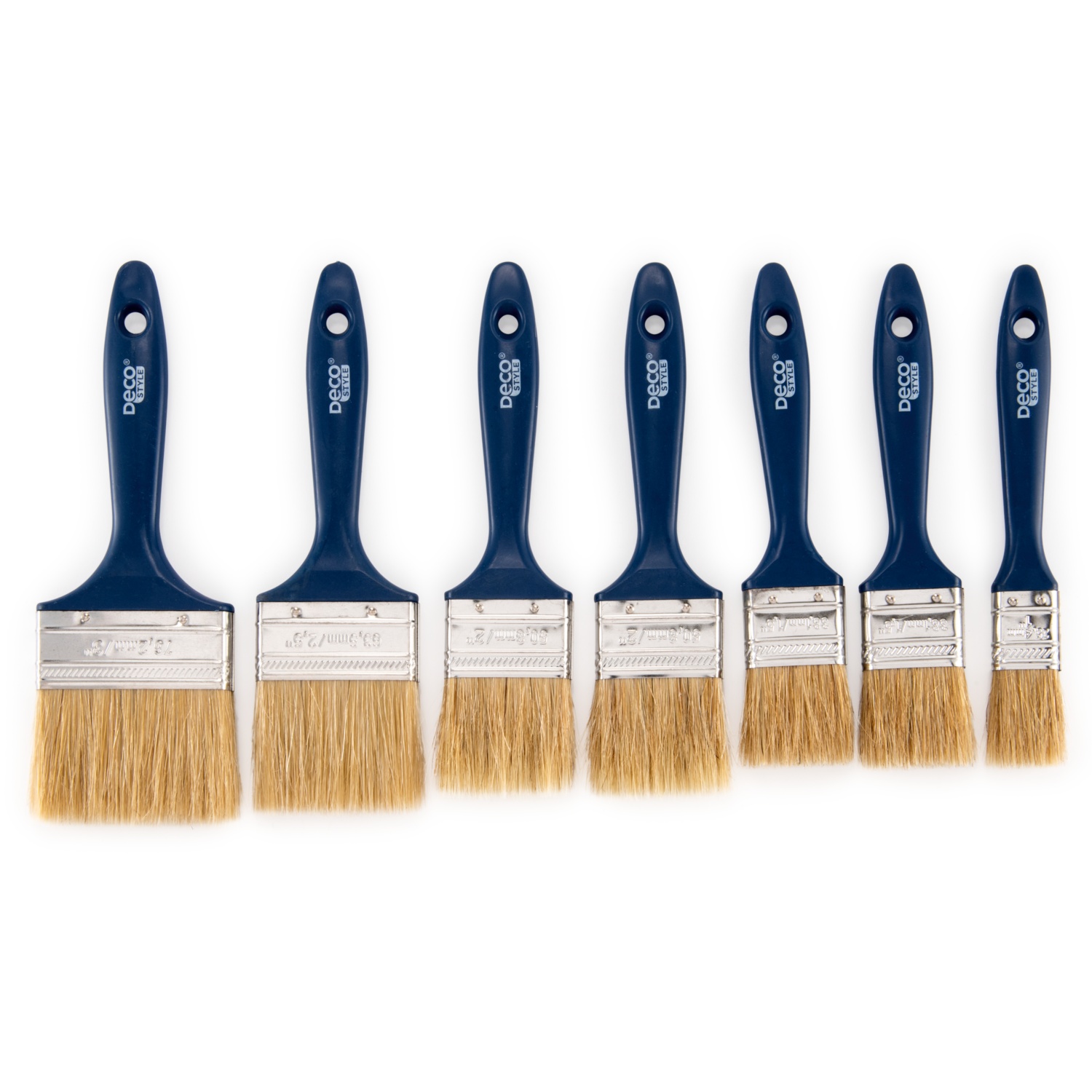 DECO STYLE Flachpinsel-Set 7-tlg.