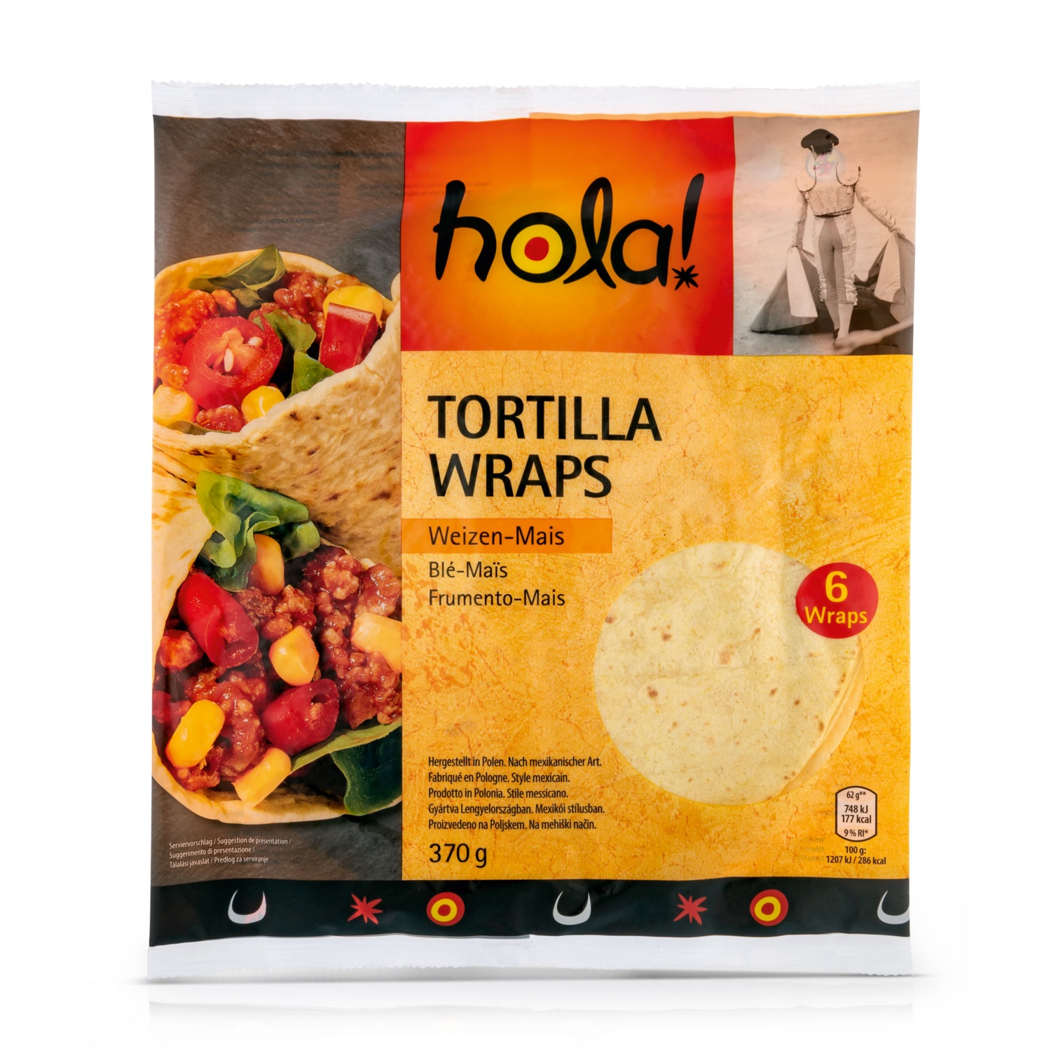 HOLA! Tortilla Wraps Mexico, Mais