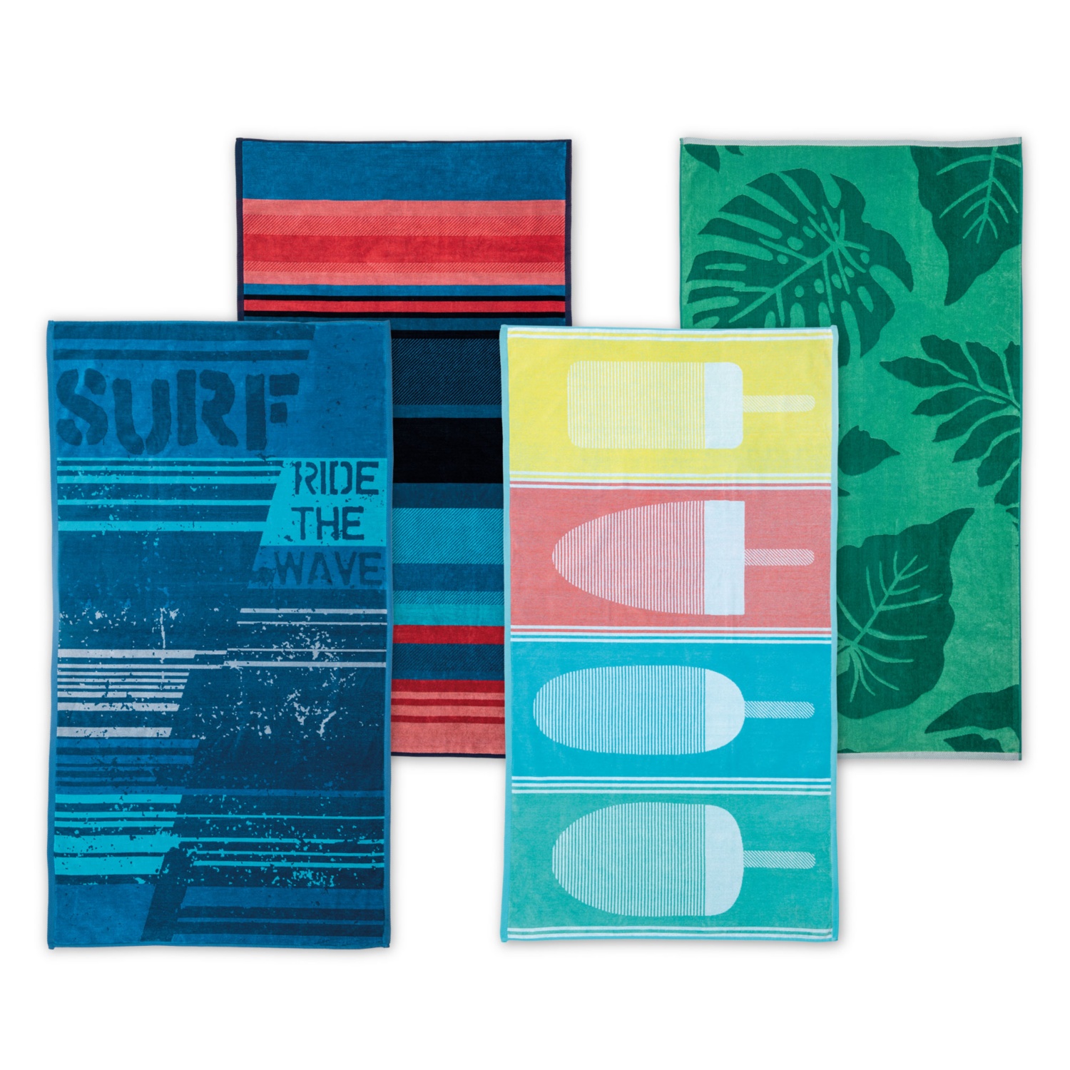 MY LIVING STYLE Velours-Strandtuch