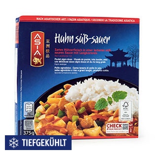 ASIA Chinesisches Fertiggericht, Huhn süß-sauer