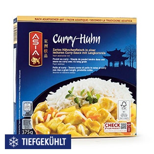 ASIA Chinesisches Fertiggericht, Curry-Huhn