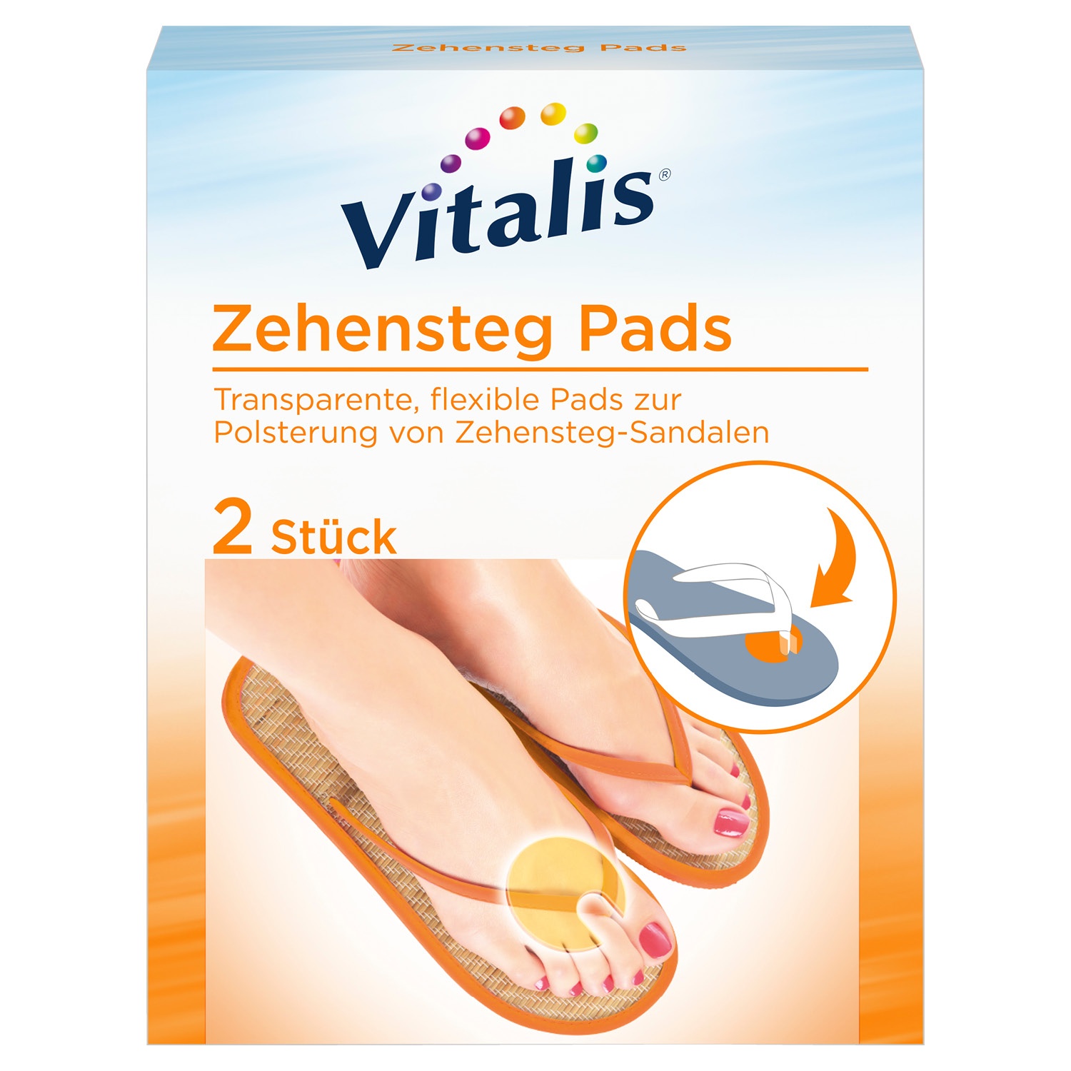 VITALIS® Fuß-Gelpads, 2er-Packung