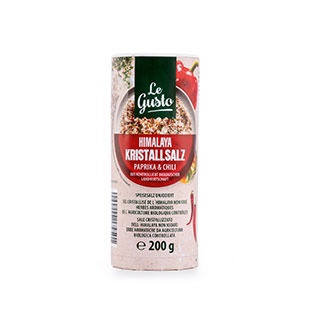 LE GUSTO Himalaya-Kristallsalz mit Bio Paprika und Chili