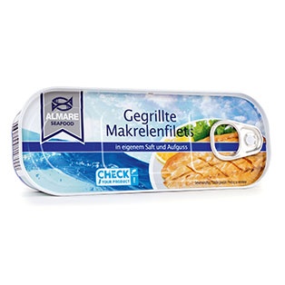 ALMARE SEAFOOD Gegrillte Makrelenfilets, Aufguss