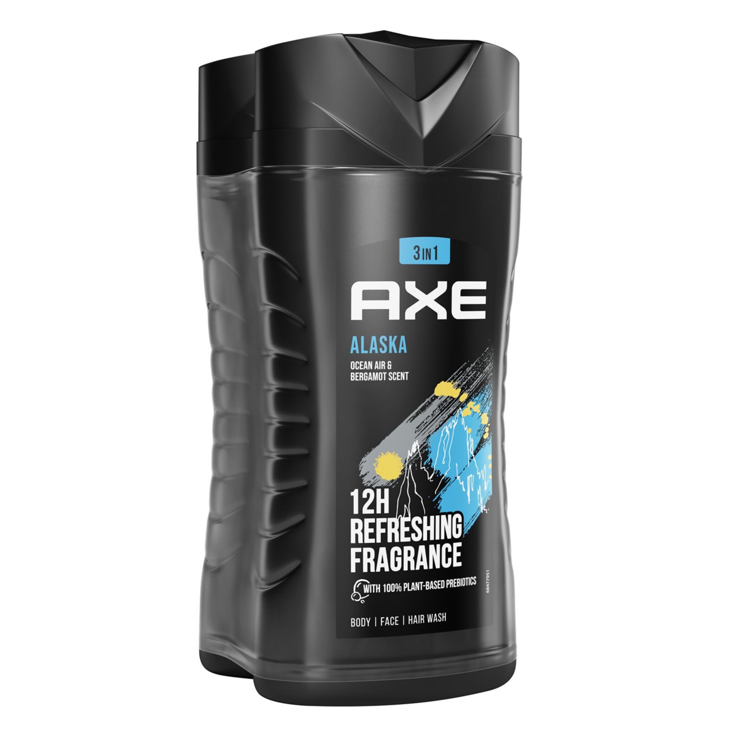 AXE ALASKA/ 3IN1 BODY, FACE & HAIR WASH/ OCEAN AIR & BERGAMOT