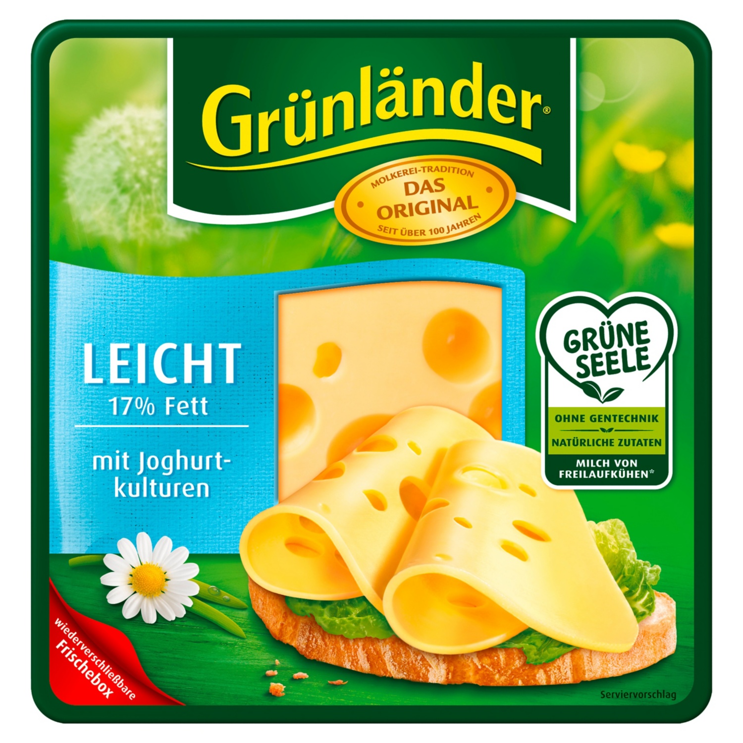 Grünländer Käsescheiben 150 g