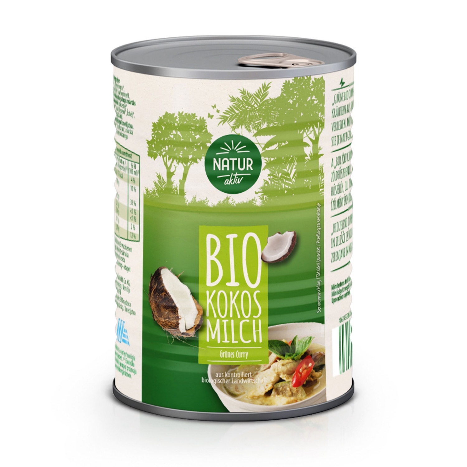 NATUR AKTIV BIO-Curry-Kokosmilch, Grün