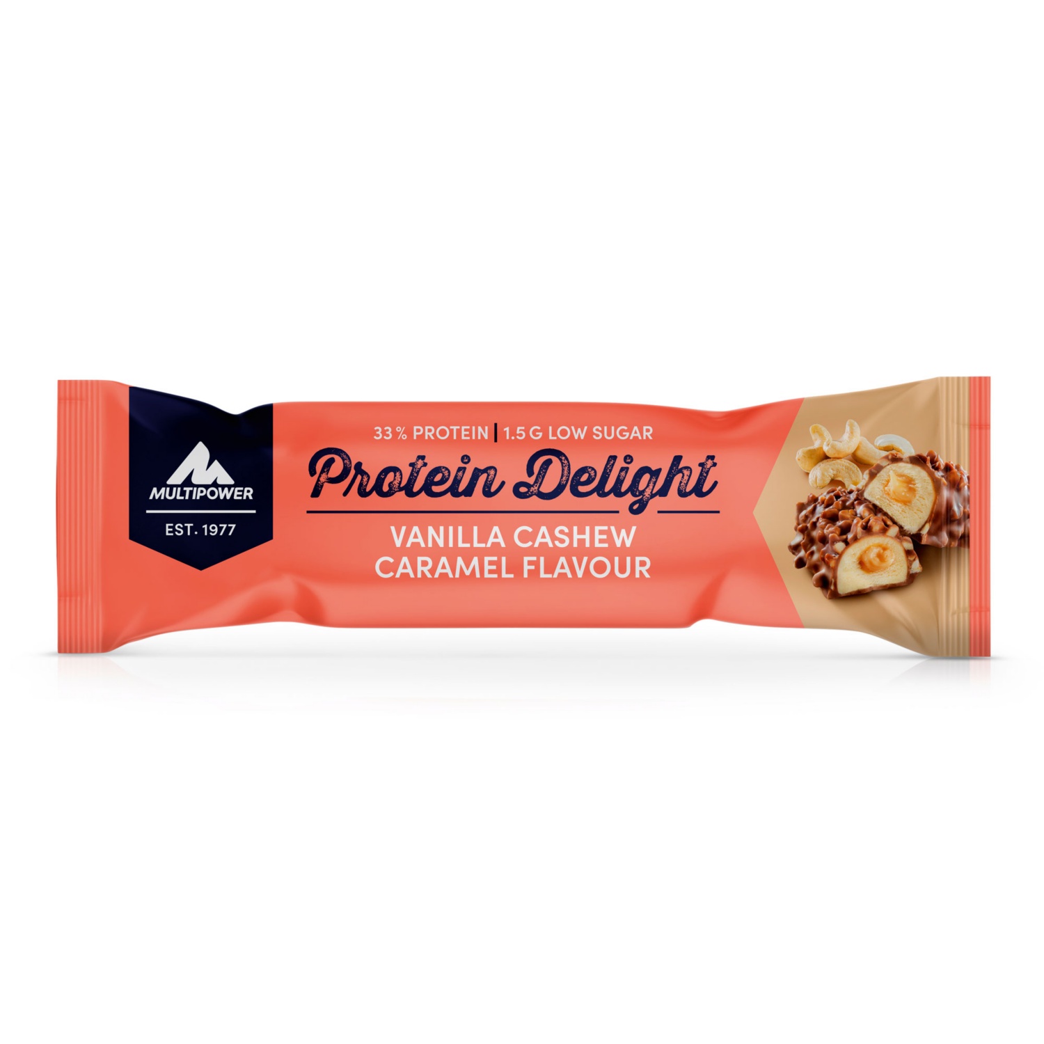 MULTIPOWER Protein Delight Riegel, Vanilla Cashew Caramel