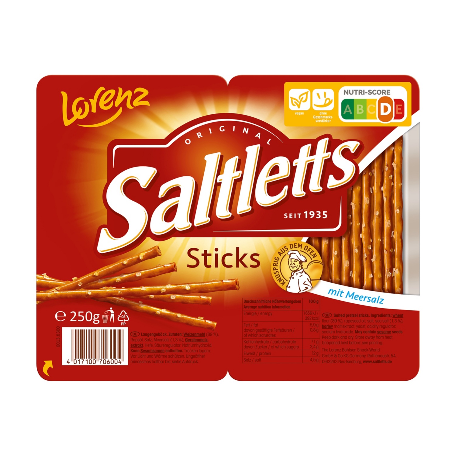 Lorenz® Saltlette Sticks 250 g