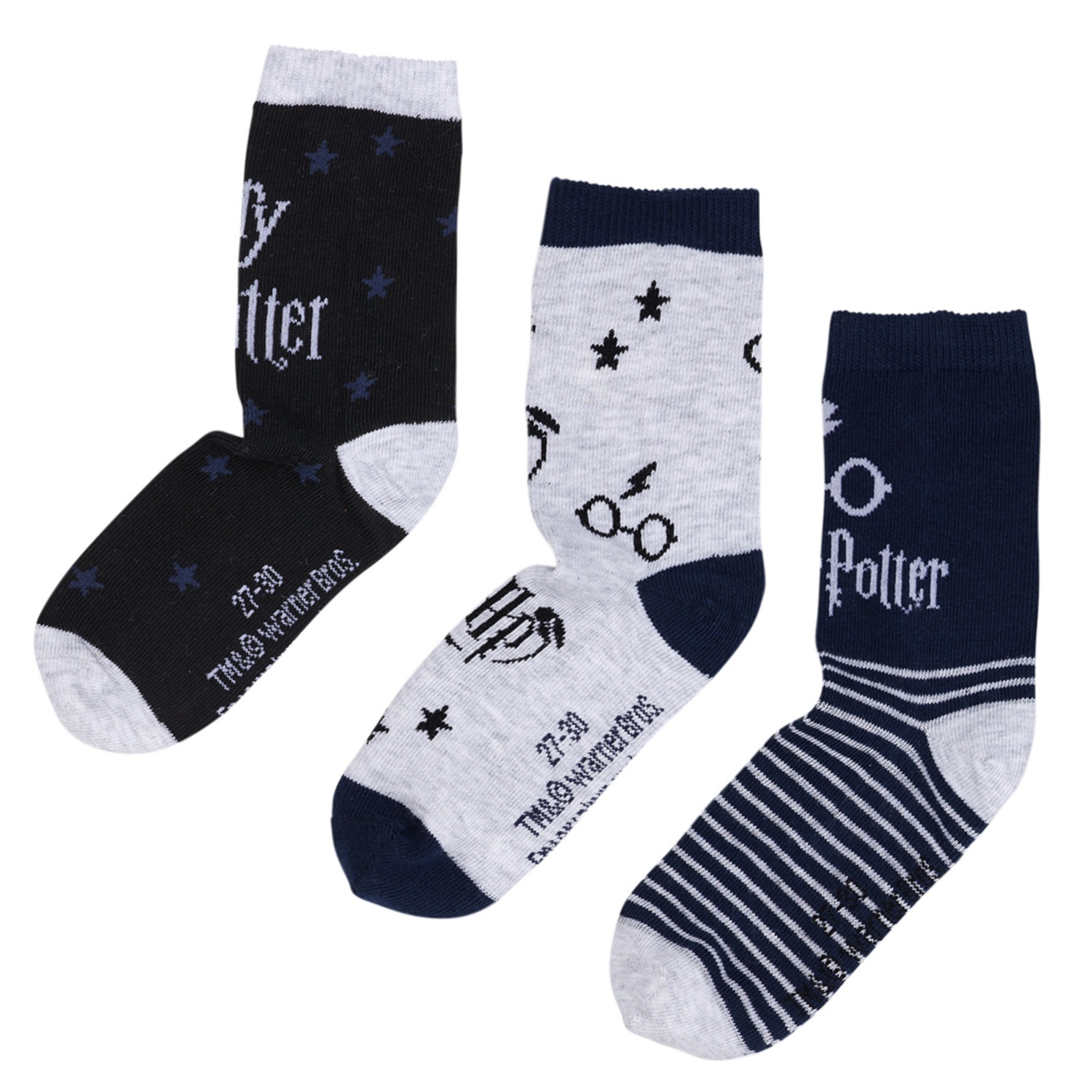 HARRY POTTER Kinder Kurzschaft-Socken, 3 Paar