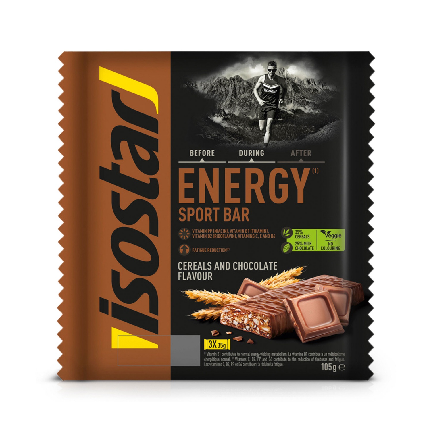 ISOSTAR High Energy Riegel, Schokolade