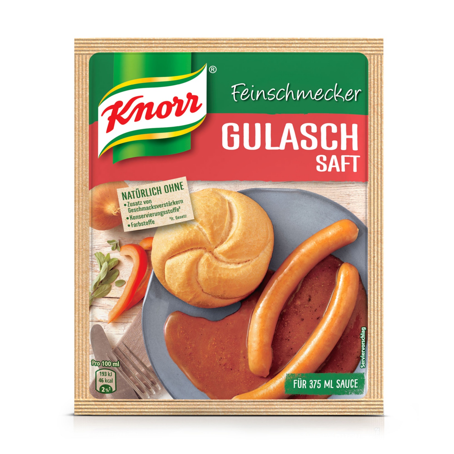 KNORR Feinschmeckersauce, Gulasch-Saft