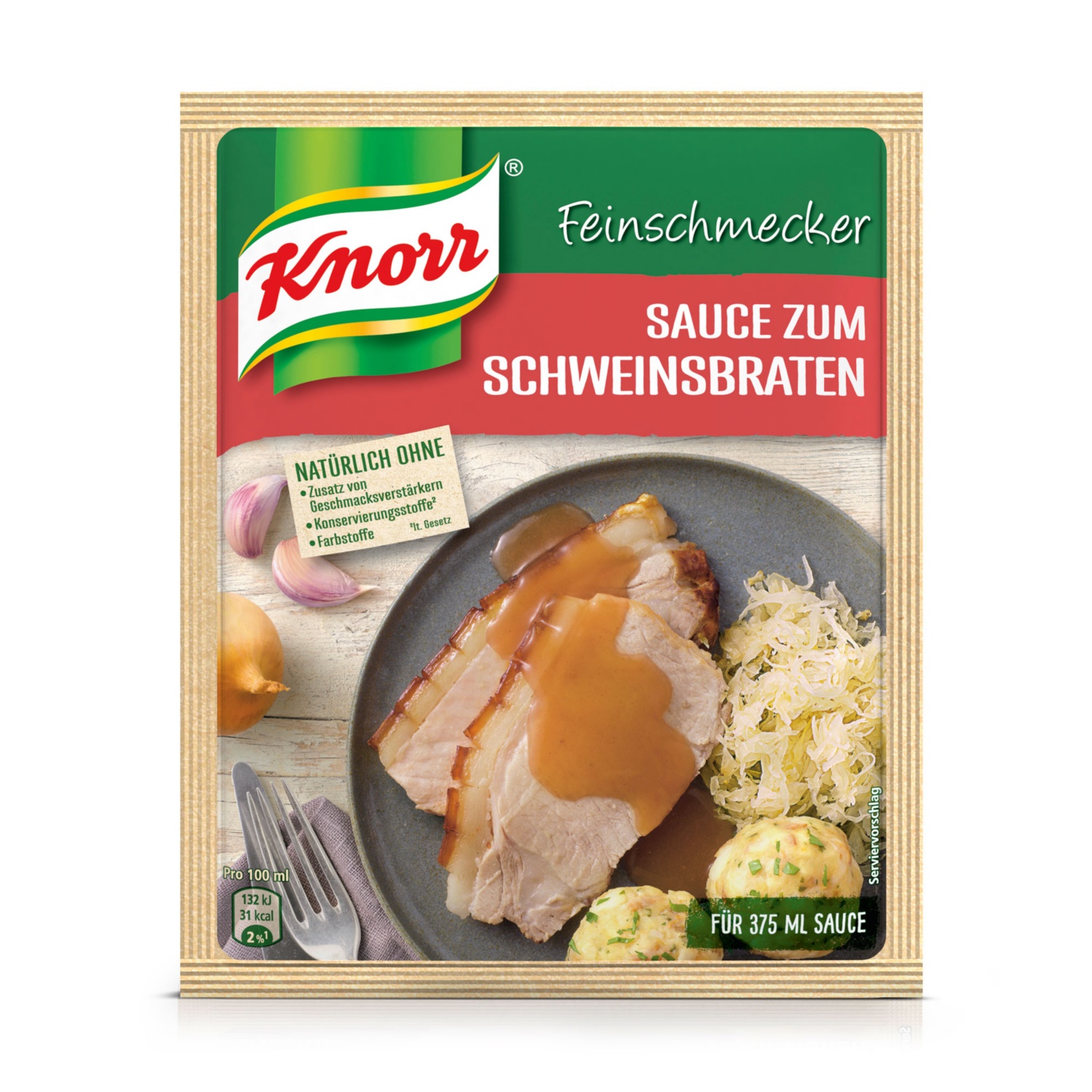 KNORR Feinschmeckersauce, Saft zum Schweinsbraten