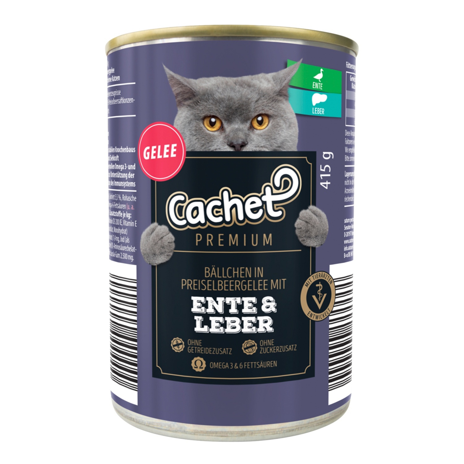CACHET PREMIUM Nassfutter für Katzen 415 g