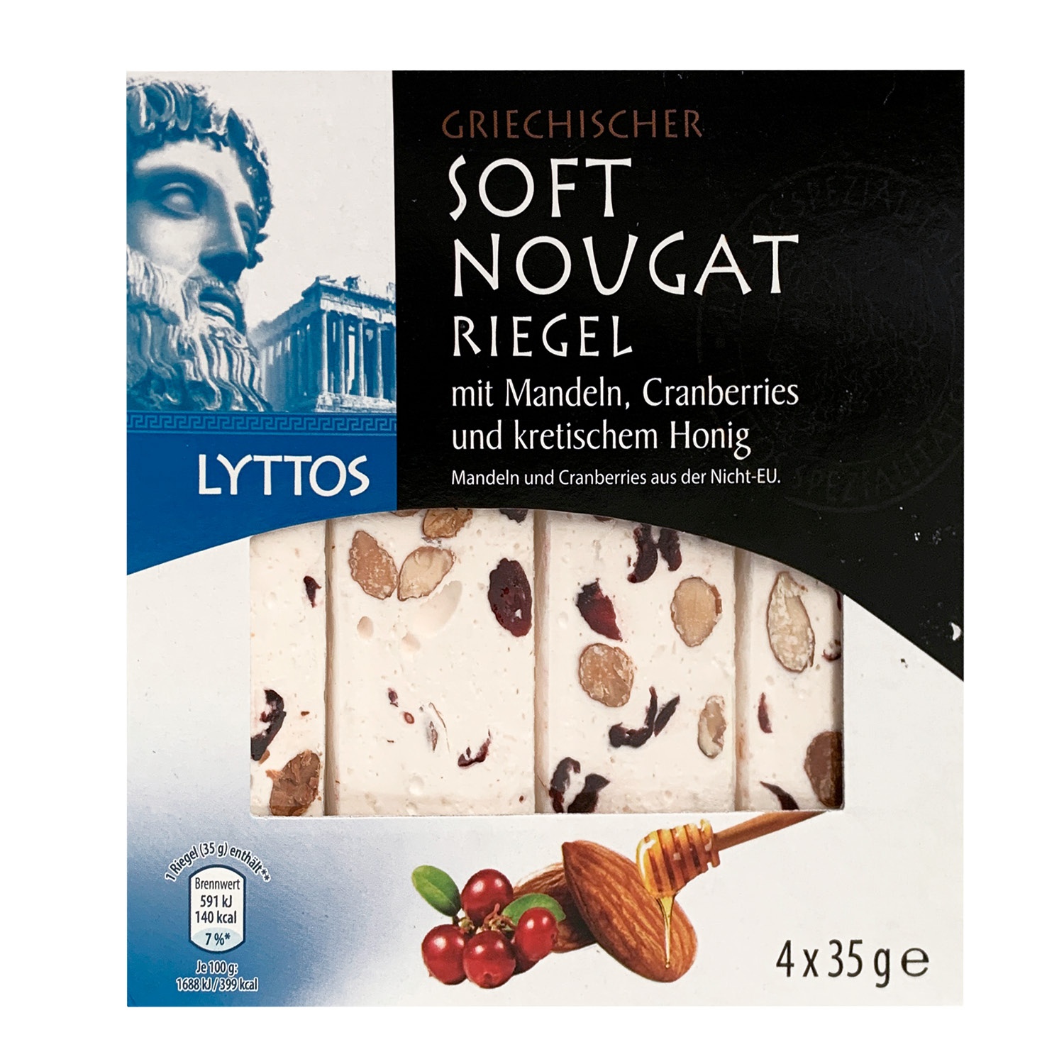 LYTTOS Griechische Soft-Nougat-Riegel 140 g