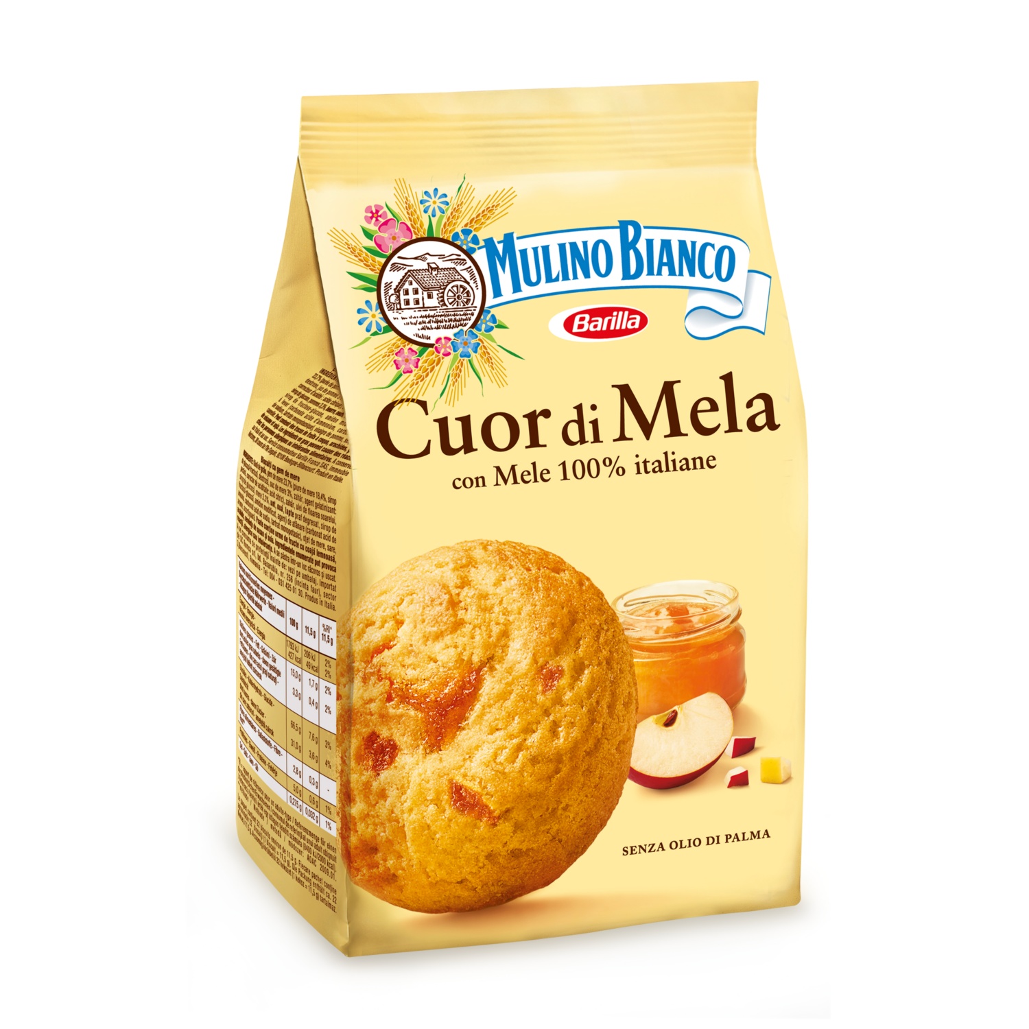 MULINO BIANCO Italienische Kekse, Cuor di Mela