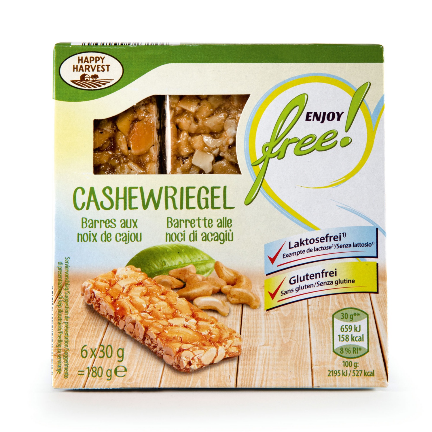ENJOY FREE! Riegel glutenfrei, Cashew