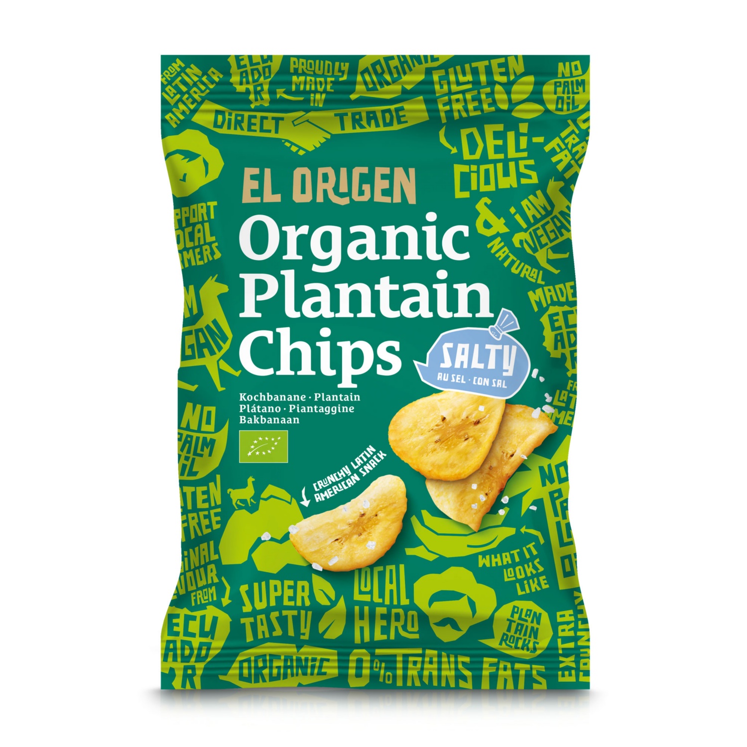 EL ORIGEN BIO Chips, Kochbanane Salz