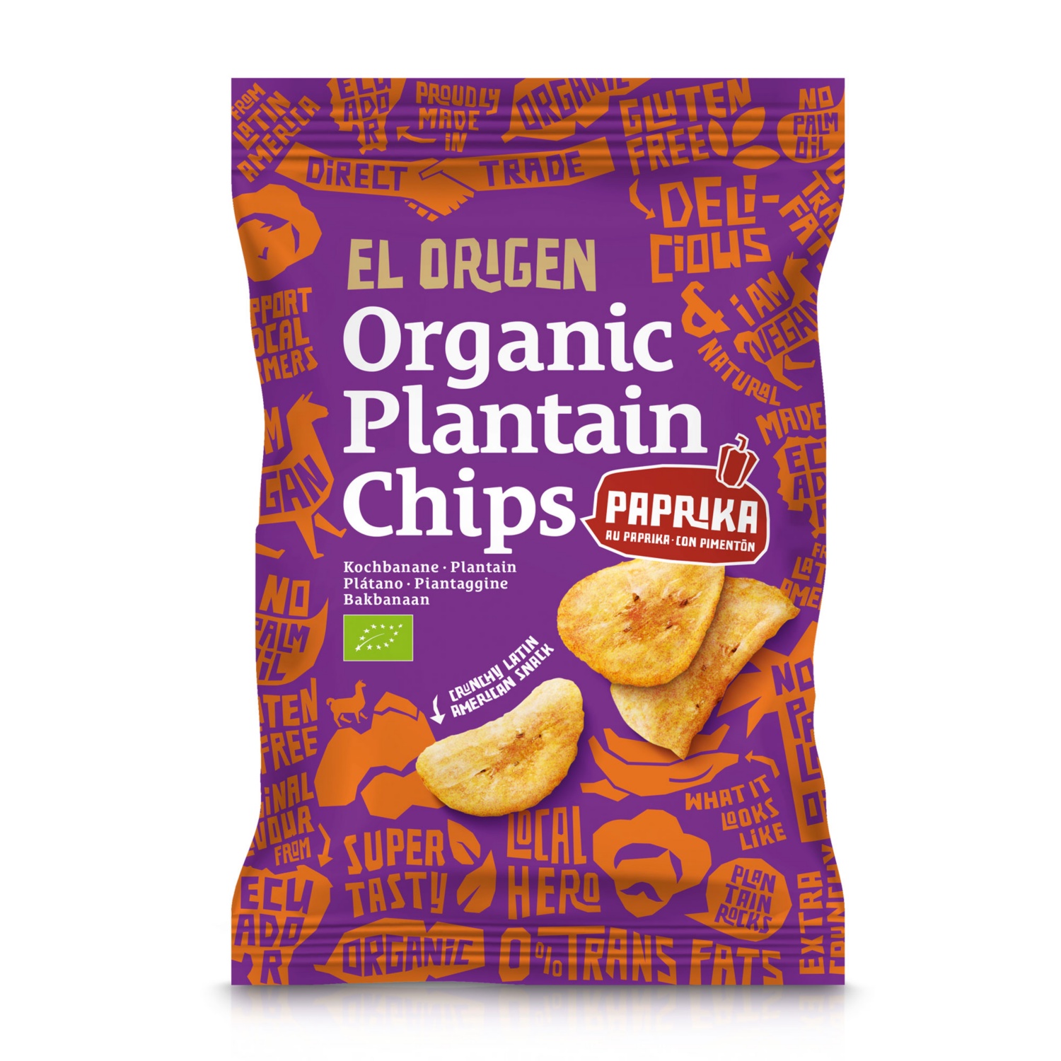 EL ORIGEN BIO Chips, Kochbanane Paprika