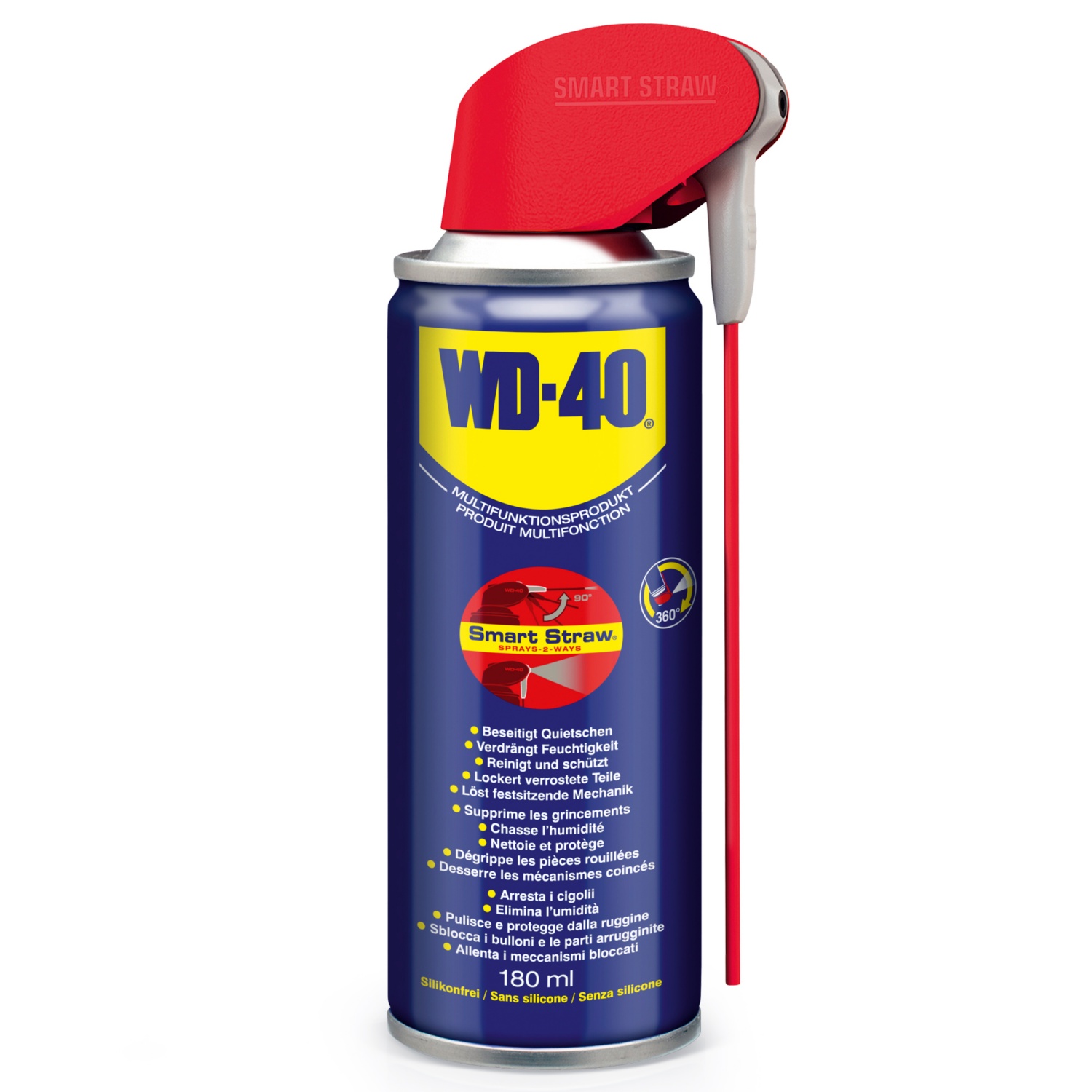 WD-40 Multifunktionsöl mit Smart Straw, 180 ml