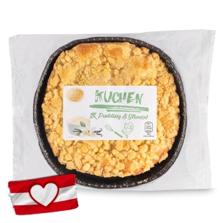 FINEST BAKERY Pudding-Streuselkuchen
