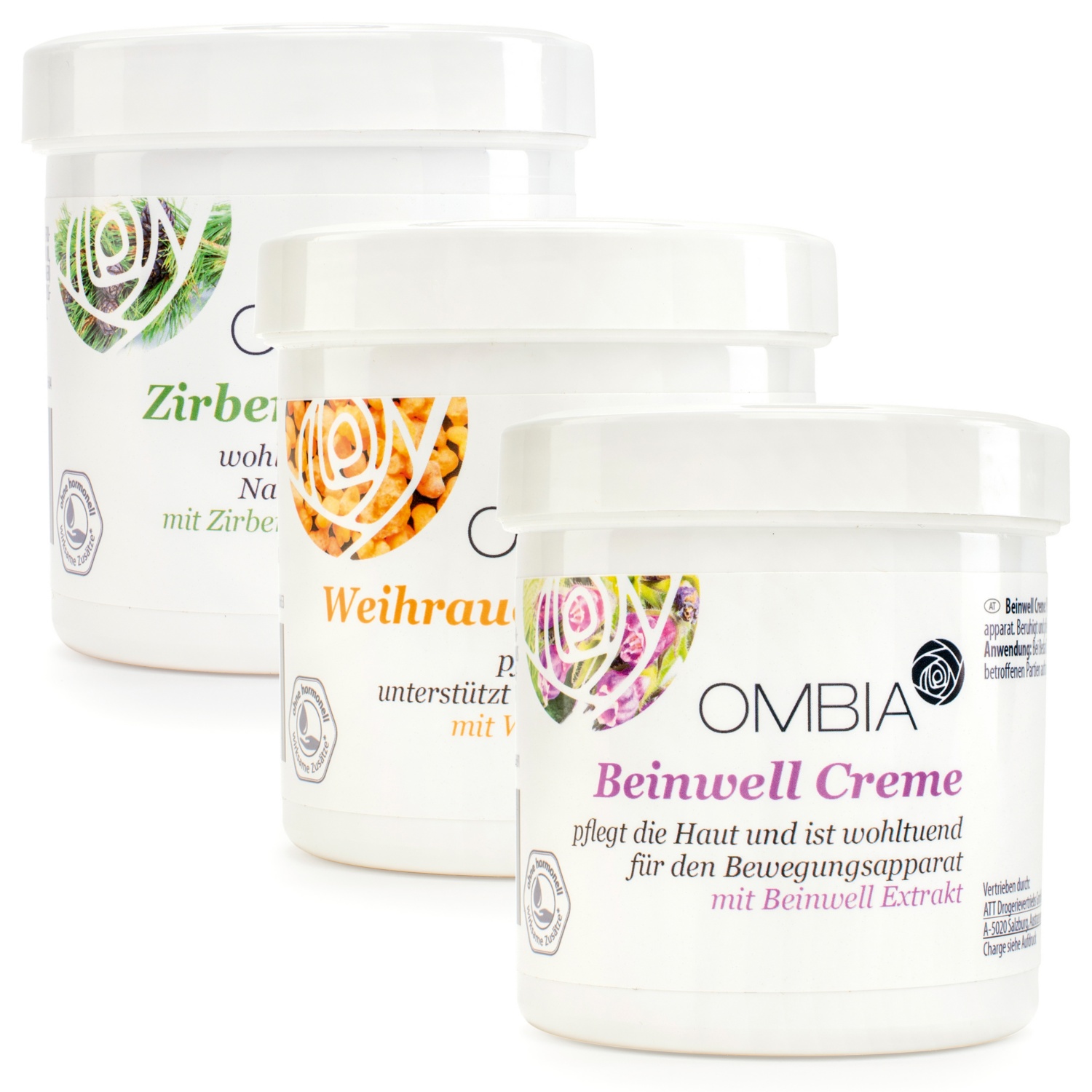 OMBIA Weihrauch-/Beinwell-/Zirbencreme
