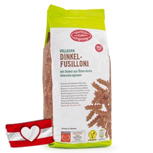 ZURÜCK ZUM URSPRUNG Österr. BIO-Dinkel-Vollkorn-Teigwaren, Fusilloni
