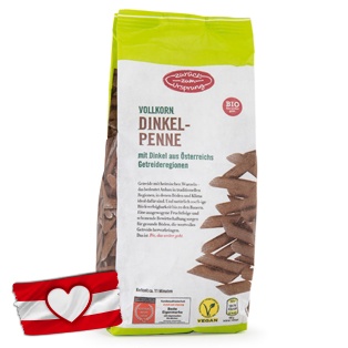 ZURÜCK ZUM URSPRUNG Österr. BIO-Dinkel-Vollkorn-Teigwaren, Penne