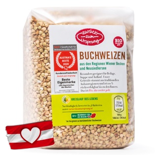 ZURÜCK ZUM URSPRUNG Österr. BIO-Kornvariation, Buchweizen