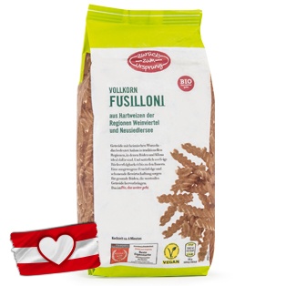 ZURÜCK ZUM URSPRUNG BIO-Vollkornteigwaren, Fusilloni