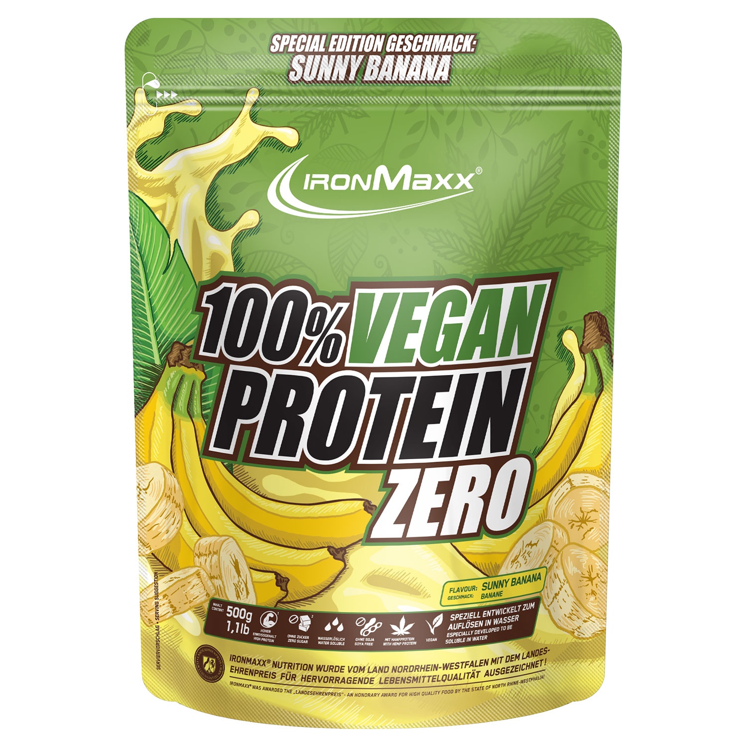 IRONMAXX 100 % Vegan Protein Zero 500 g