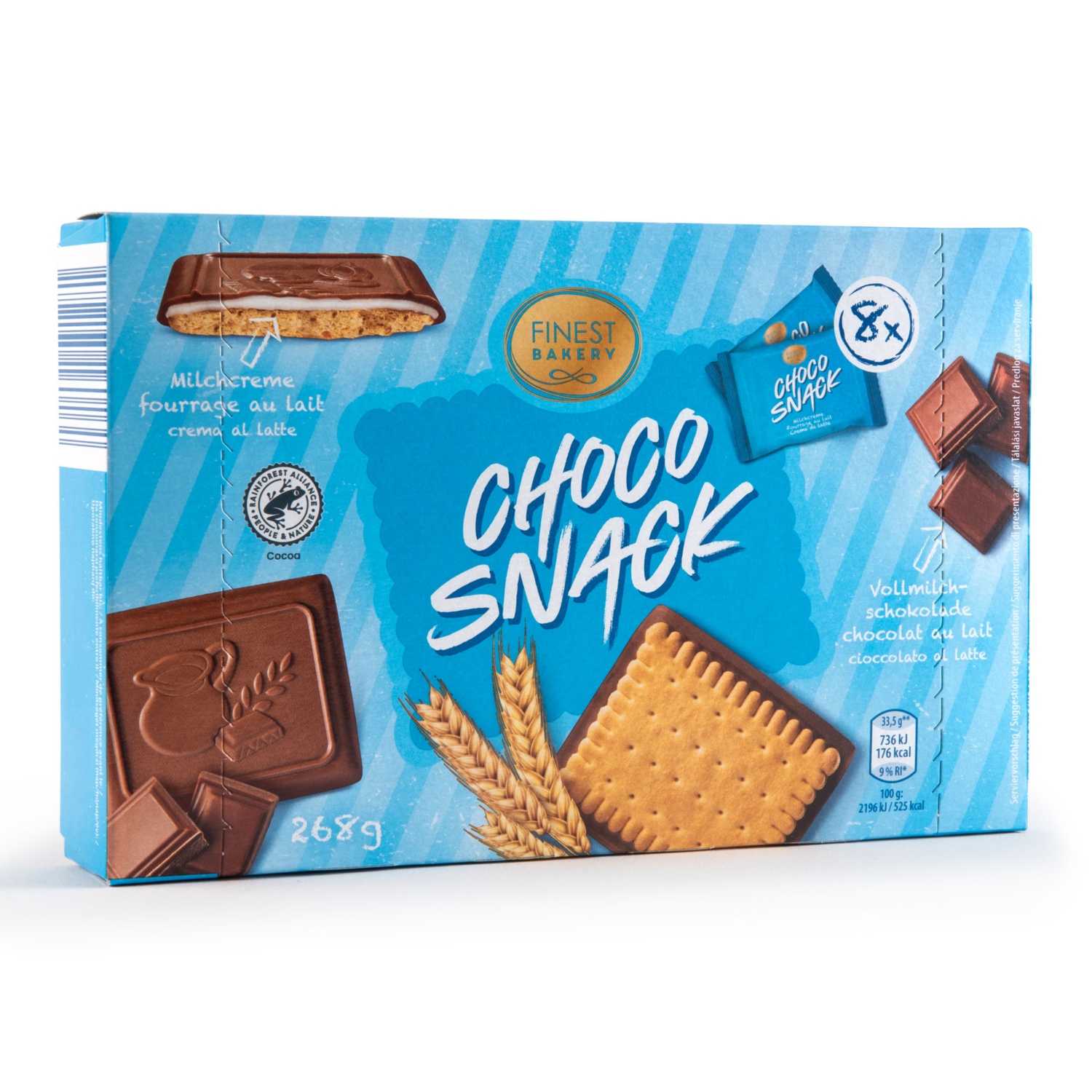 FINEST BAKERY Choco Snack, Milch