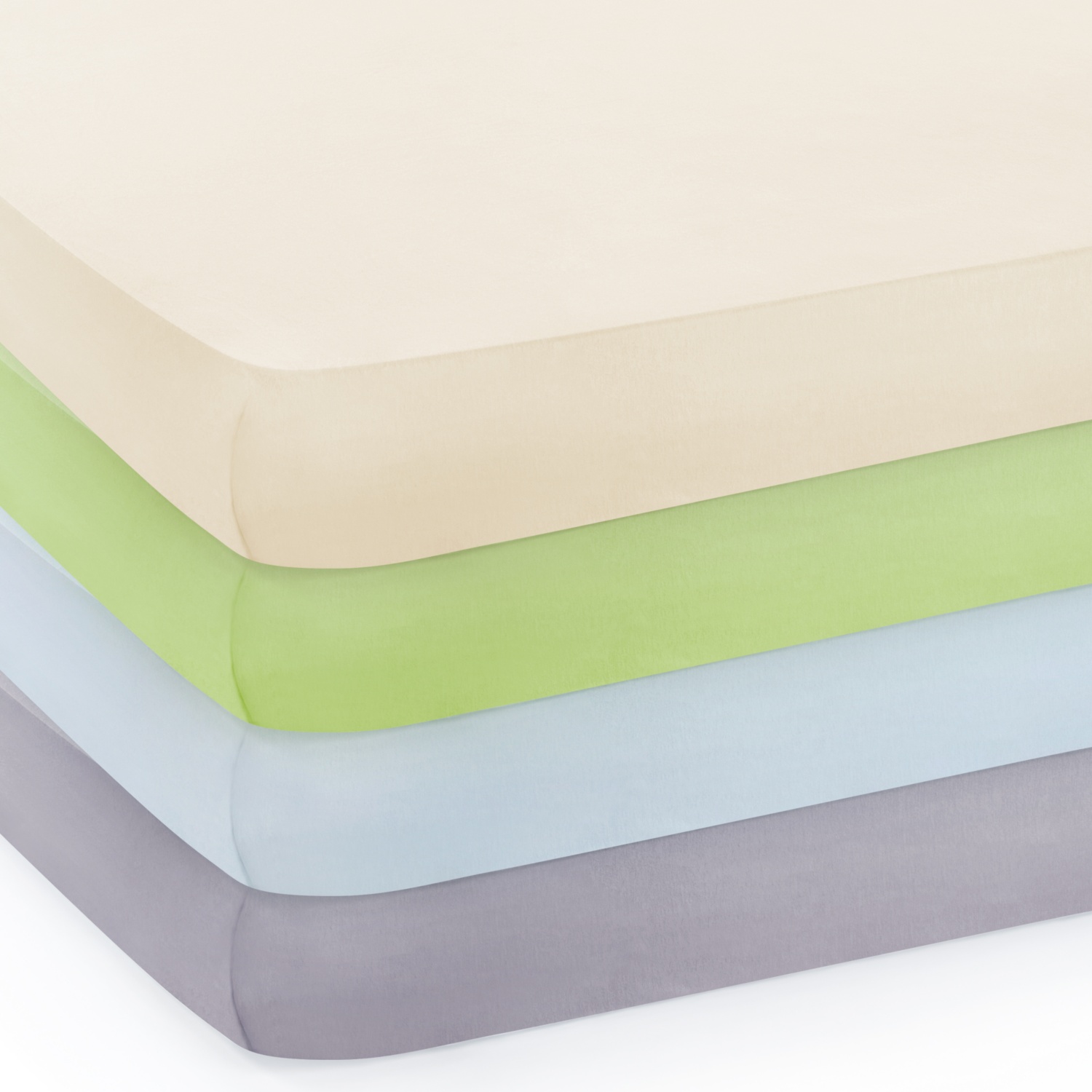 MY LIVING STYLE Flanell-Spannleintuch, 90 x 190 - 100 x 200