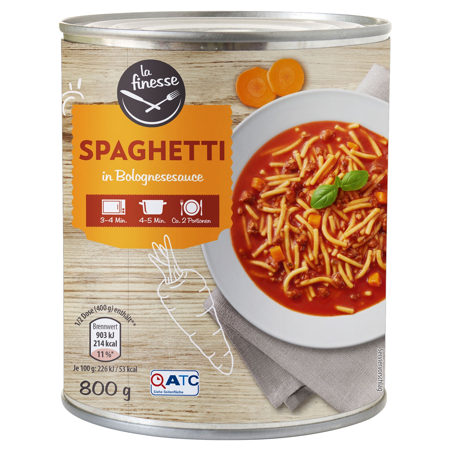 LA FINESSE Spaghetti-Fertiggericht 800 g