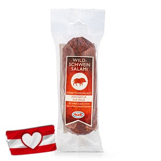 GENUSS 100% AUS ÖSTERREICH Wildsalami, Wildschwein