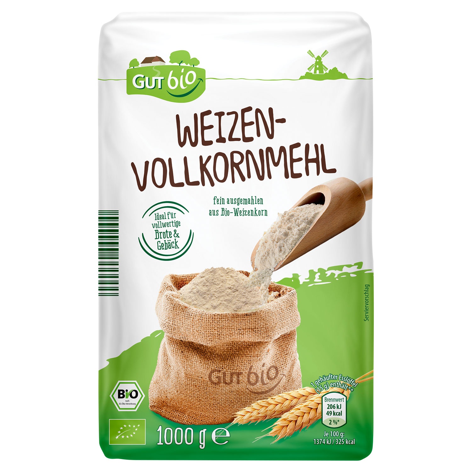 GUT BIO Bio-Weizenmehl 1 kg