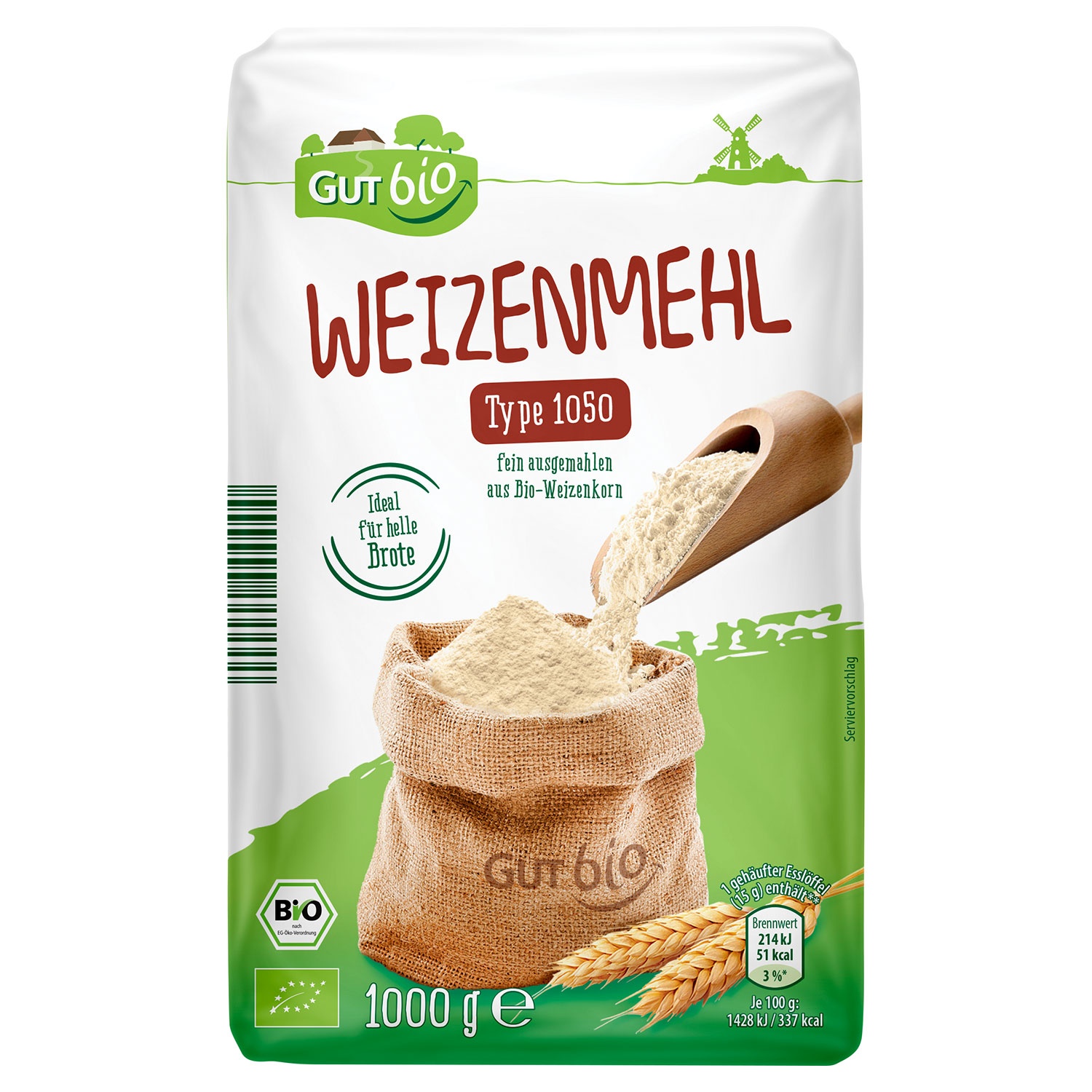 GUT BIO Bio-Weizenmehl 1 kg