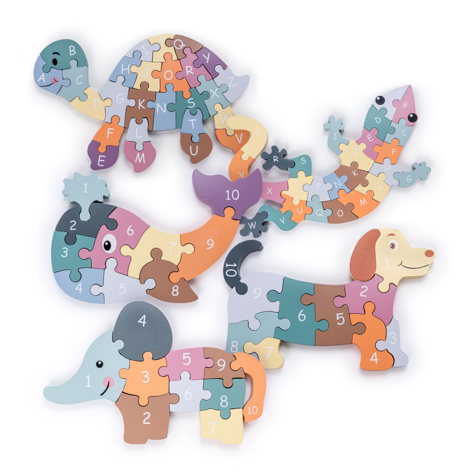 TOYLINO Holztierpuzzle