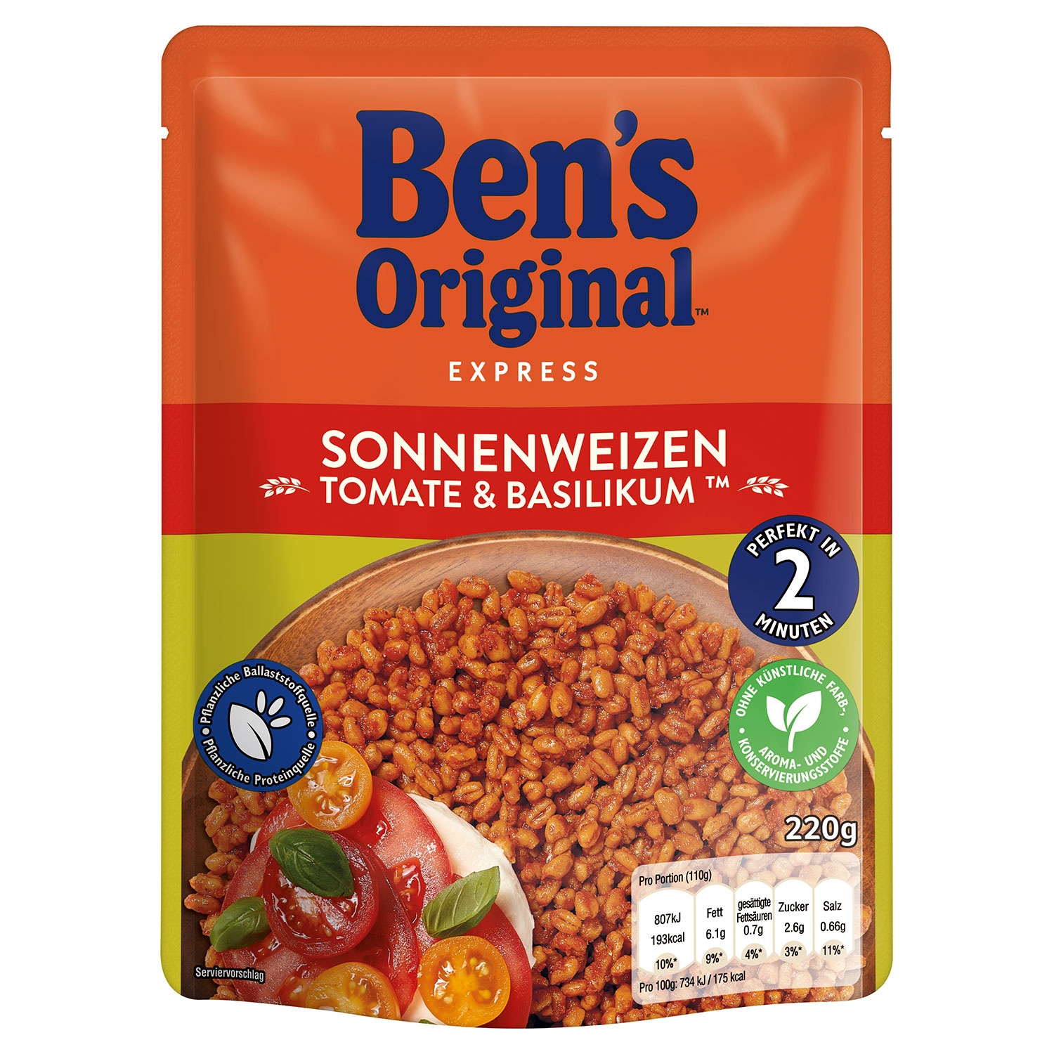 BEN'S ORIGINAL Express Reis & Korn/Sonnenweizen 220 g