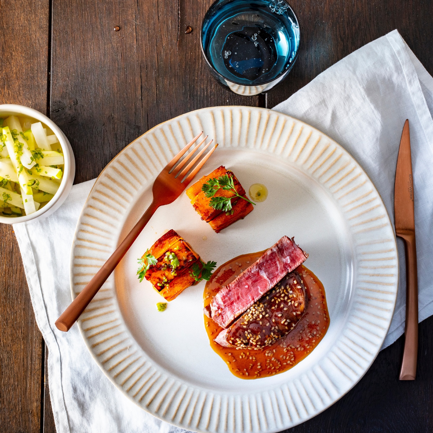 Rinderfiletsteaks mit Teriyakisauce und Süßkartoffeln aus dem Ofen – # ...