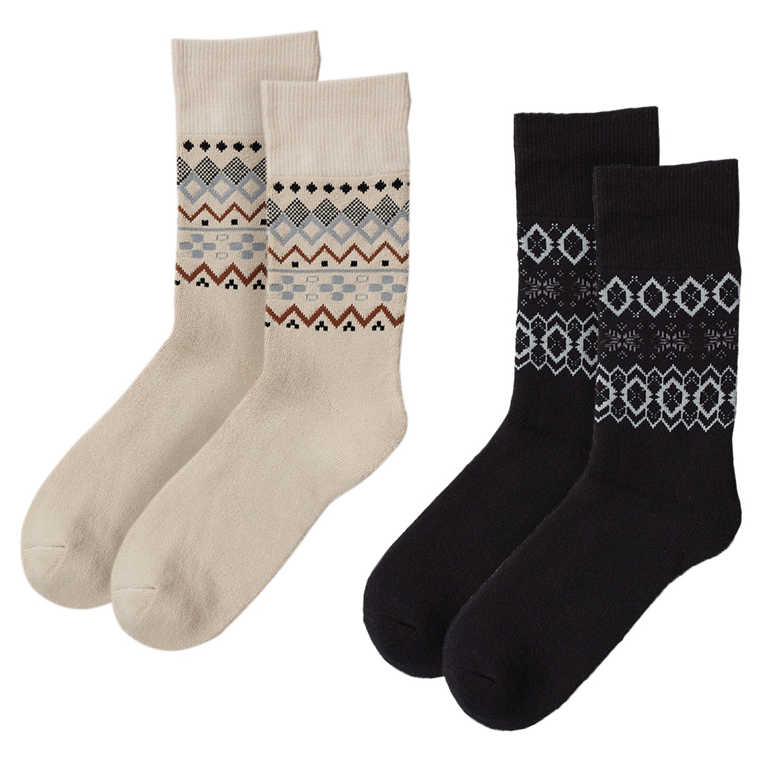 LYCRA Damen und Herren Casual-Mountain-Socken 2 Paar