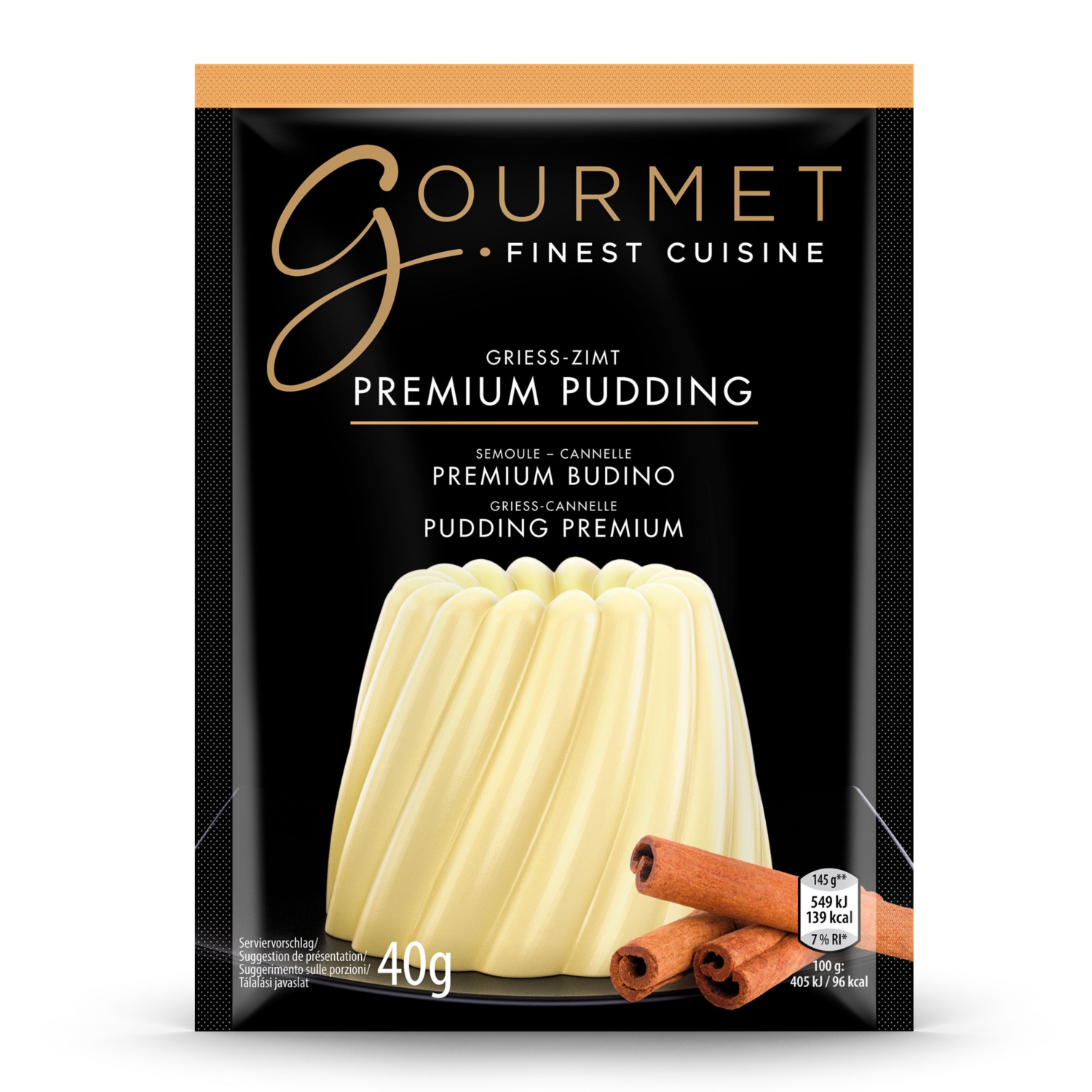 GOURMET Pudding, Grieß-Zimt