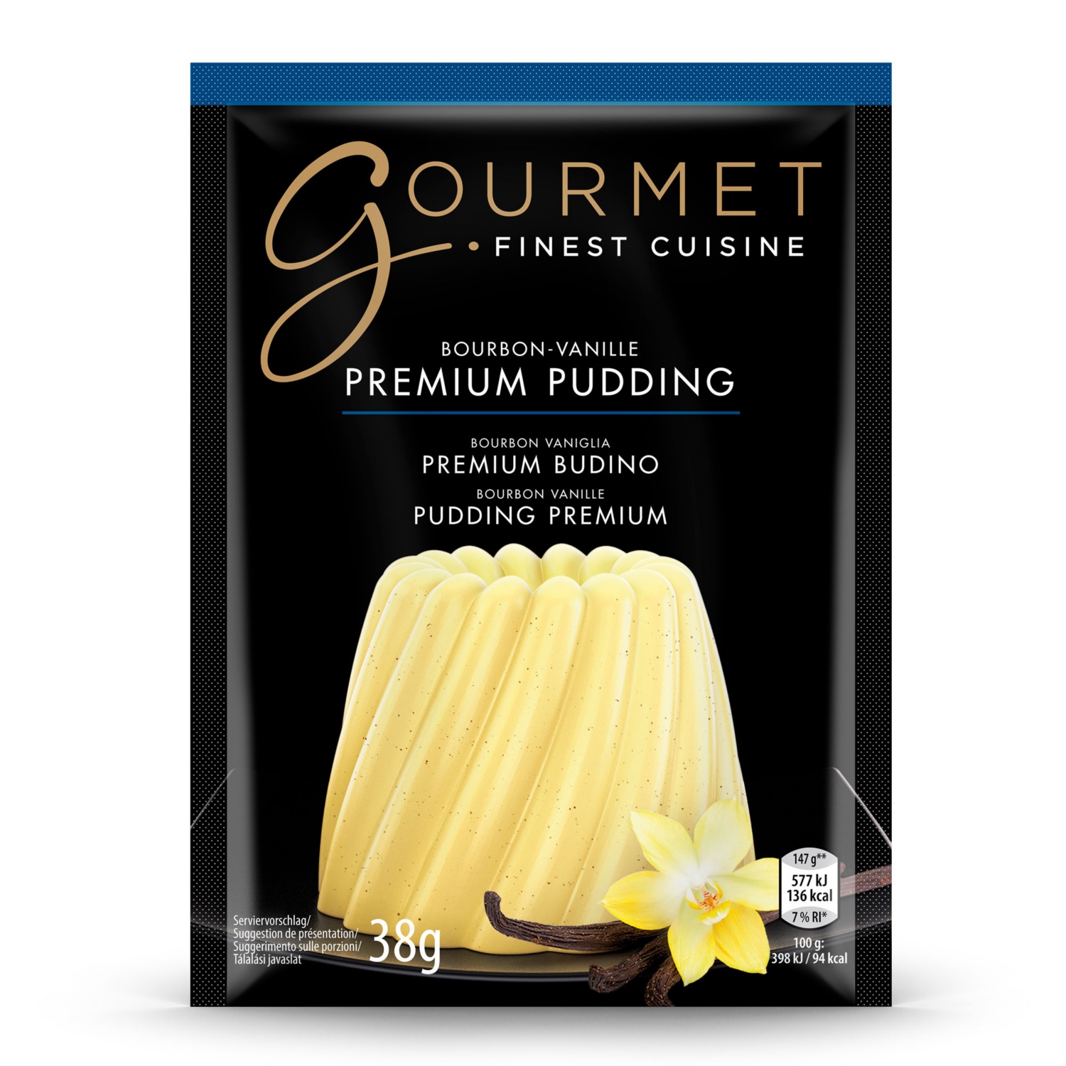 GOURMET Pudding, Bourbon-Vanille